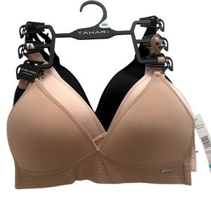 Tahari Wire Free Bras 3 Pack NWT Size 36C